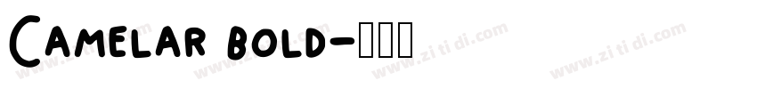 Camelar bold字体转换